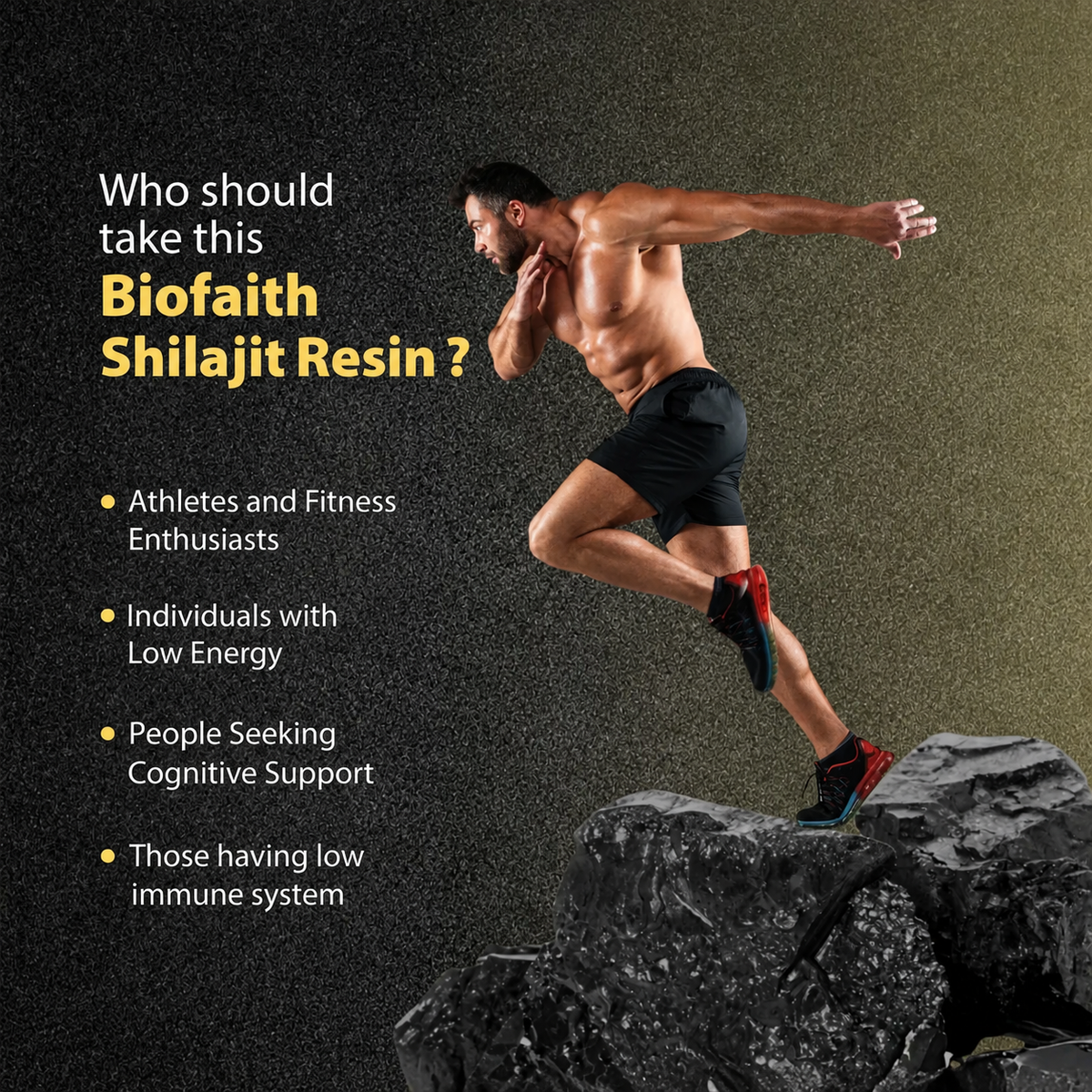 Shudh Shilajit Resin - NLT 68% Fulvic Acid with Free Brass Spoon | Improves strength, power & stamina | 100% Pure Natural | 20g