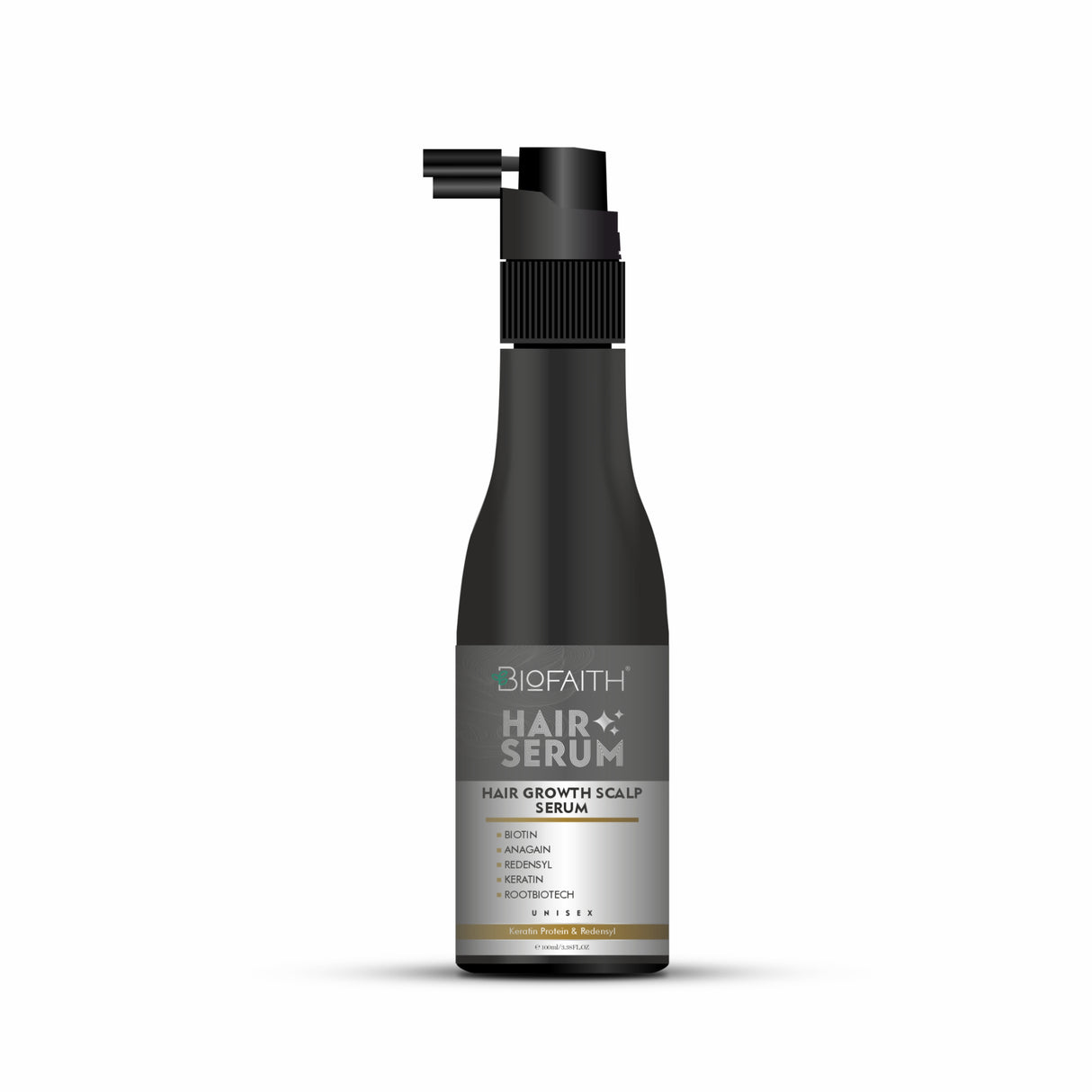 Biofaith Hair Serum | Anagain, Keratin Protein & Redensyl | Hair Regrowth & Extra Nourishment | 100 ML