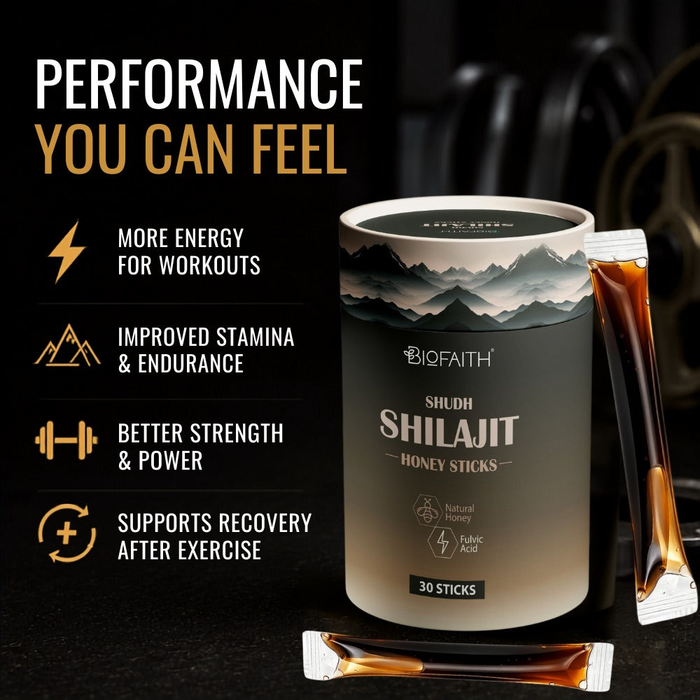 100% Pure Shudh Shilajit Honey Sticks | Boost Energy, Strength & Performance