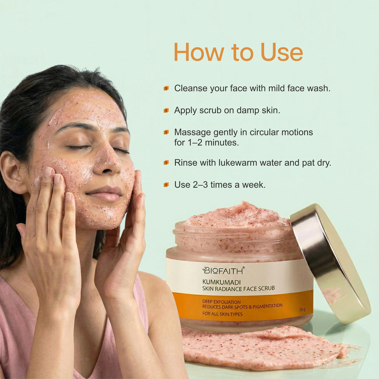 Kumkumadi Face Scrub – 50gm