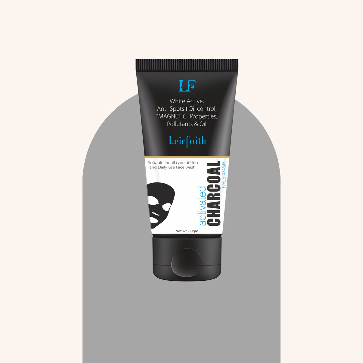 Activated charcoal face wash  for women | Pollution & Oil Control | White active, Anti-Spots | 60gm (Pack of 2)