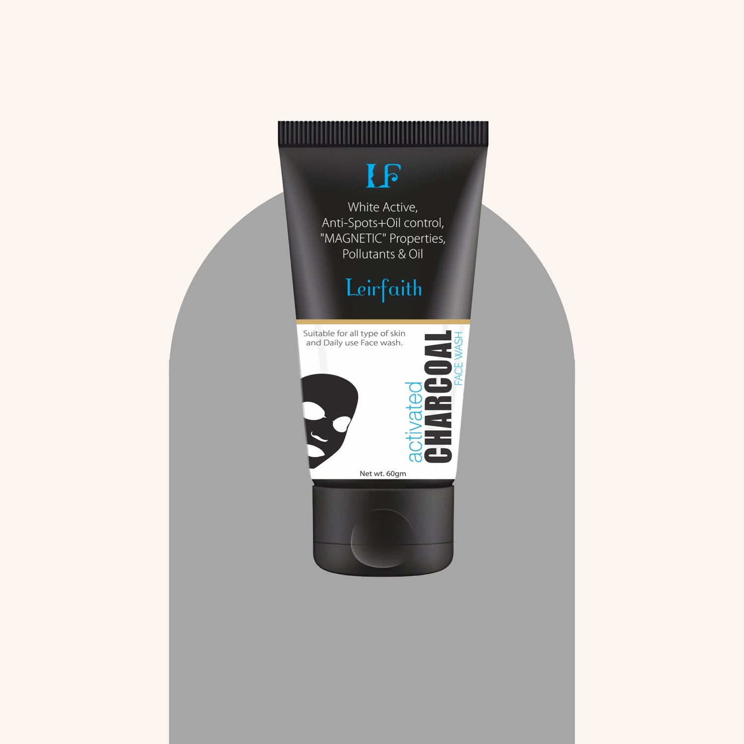 Activated charcoal face wash  for women | Pollution & Oil Control | White active, Anti-Spots | 60gm (Pack of 2)