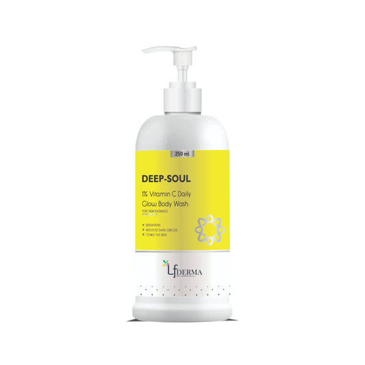 Deep-Soul 1% Vitamin C Daily Glow Body Wash | For Skin Radiance | 250 ml