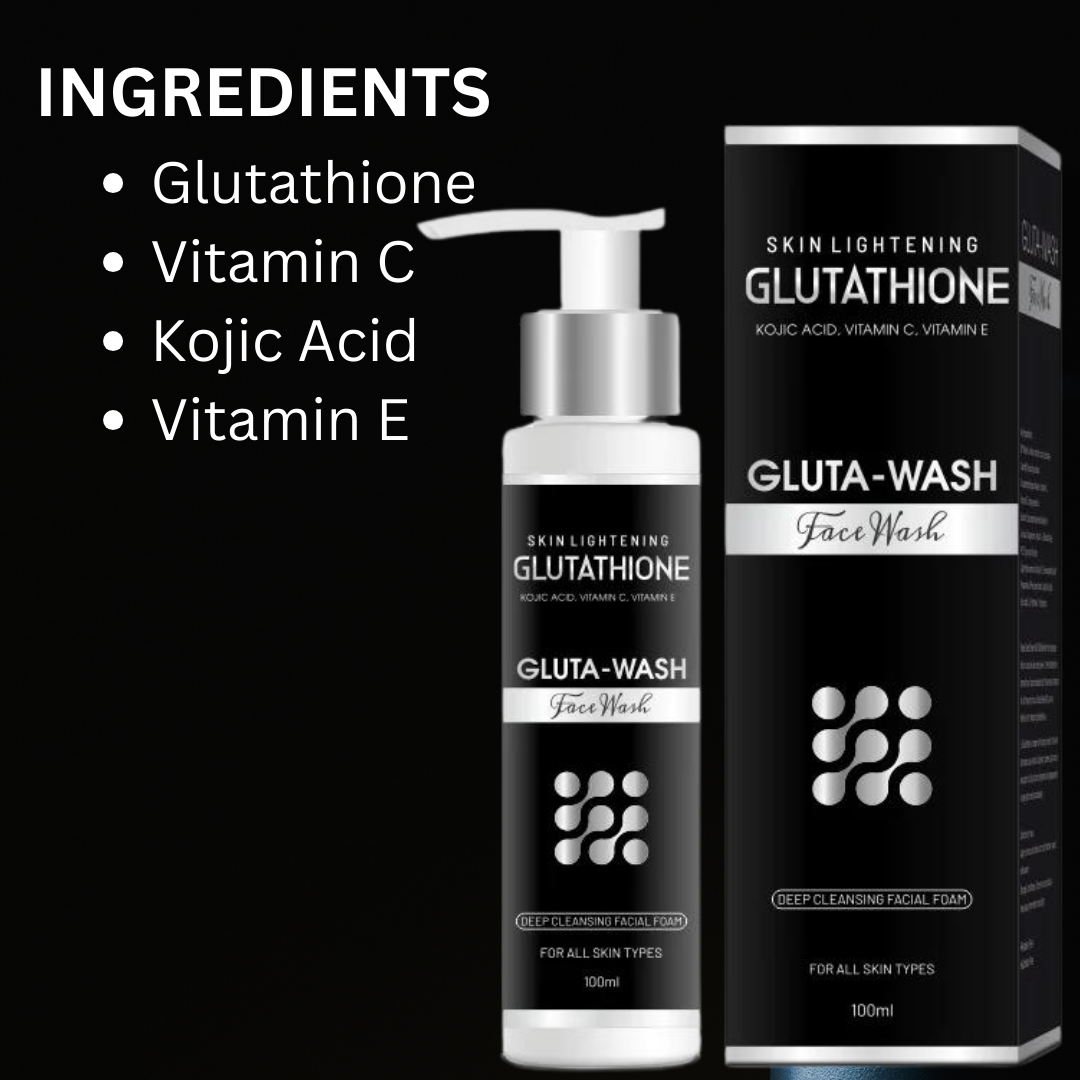 Glutathione Face Wash With Kojic Acid Vitamin C Grape Seed Oil 100ml