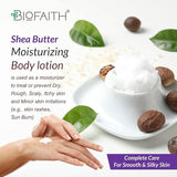 Shea Butter Oil-Free Moisturizer | Lightweight Moisturizing Body Lotion to Hydrate & Brighten Skin | Goodness of Aloevera, Vitamin-E, Jojoba Oil and Beetroot Extract. Men & Women - 200Ml