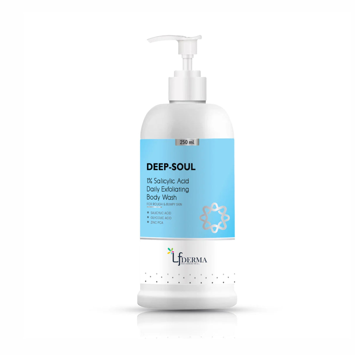 Deep-Soul - 1% Salicylic Acid Daily Exfoliating Body Wash with Salicylic Acid - 250ml | Helps to Prevent Body Acne & Cleanse Skin
