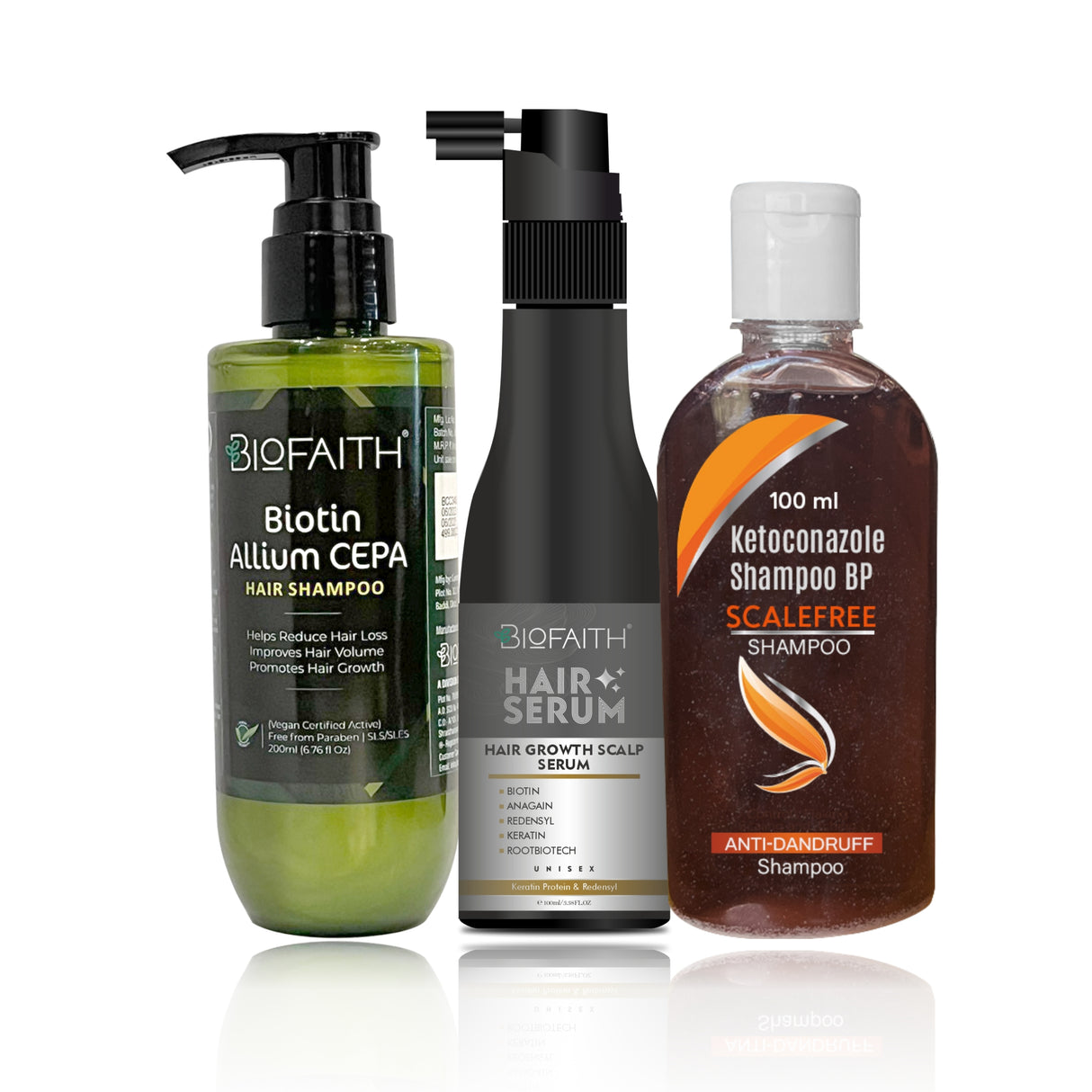 Hair Care Combo for hair strength, growth, and scalp health- Pack Of 3