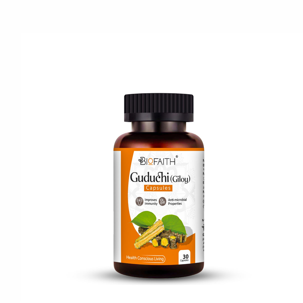 Guduchi ( Giloy ) supplement Capsules -  For Improves Immunity & Anti-microbial Properties | 30 Capsules