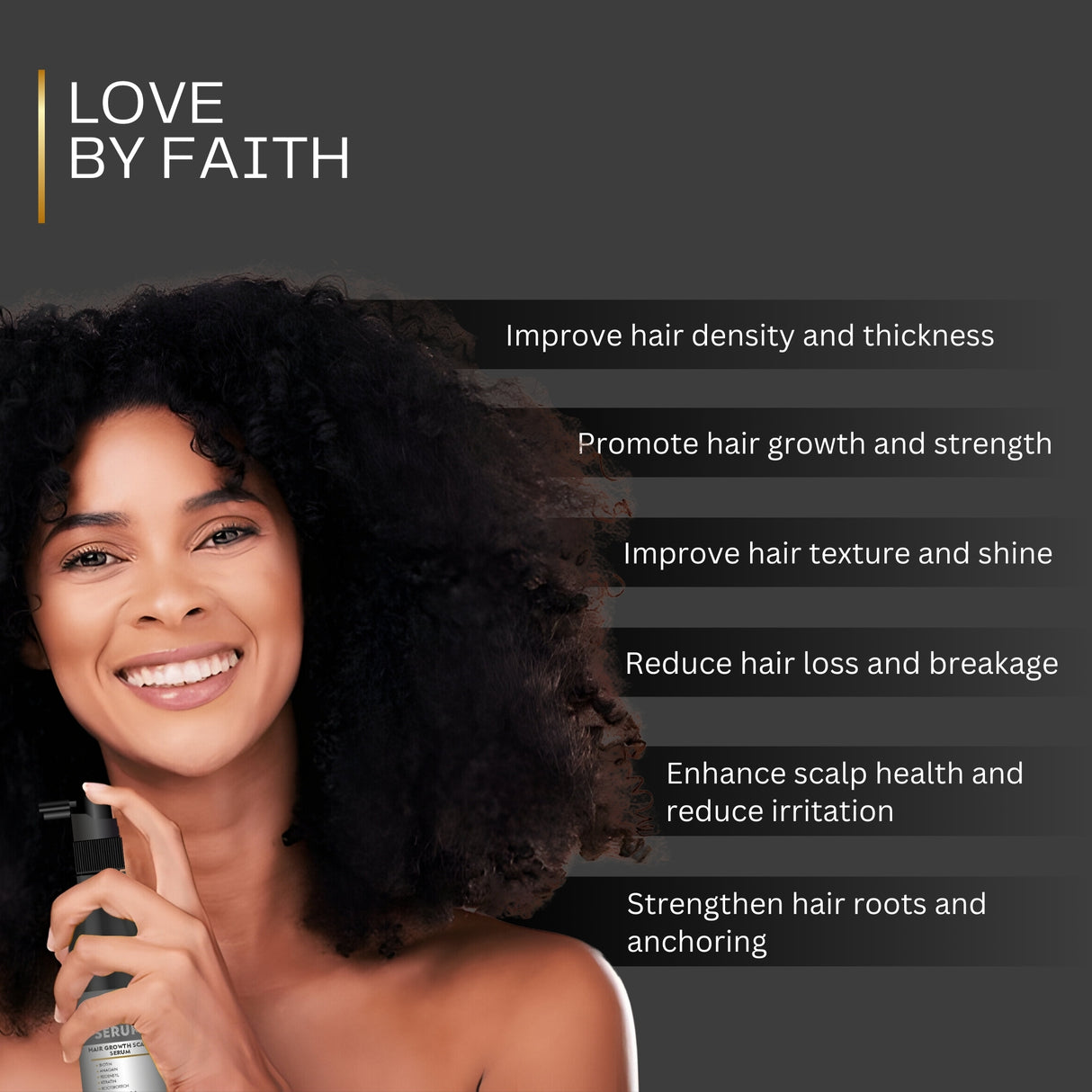 Biofaith Hair Serum | With Anagain, Keratin Protein & Redensyl | For Hair Regrowth & Extra Nourishment | 100 ML