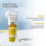 Biofaith Haldi Chandan Face Wash For Bright Skin Tone | Clears Dead Skin Layer To Reveal Bright & Fresh Skin | 70 ml