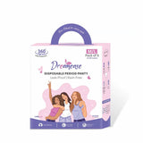 Dreamease Period Panty for Girls & Women, Pack of 5 with 5 free disposal bags (M/L)