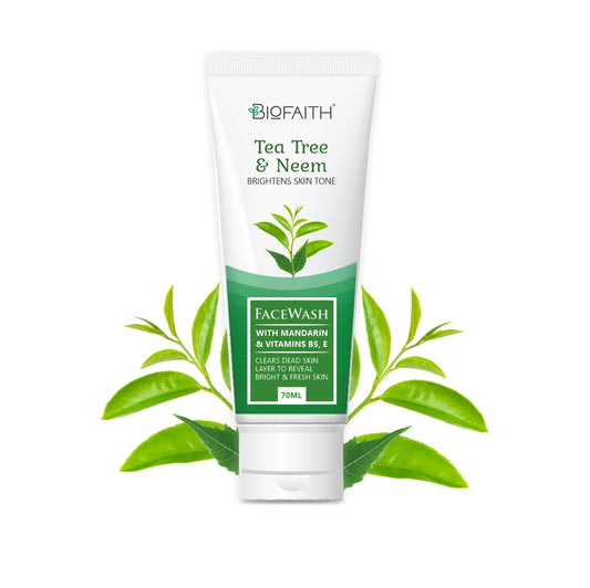 Biofaith - Tea Tree & Neem Anti-Pimple Face Wash (Oil Control)