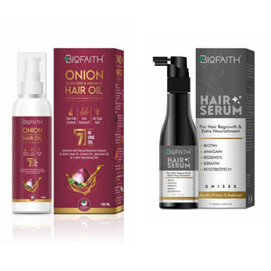 Combo of Hair care- Hair Serum + Onion Hair Oil