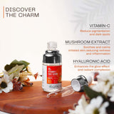 Biofaith 15% Vitamin C Face Serum with Mushroom Extract, Hyaluronic Acid & Niacinamide | 30ml