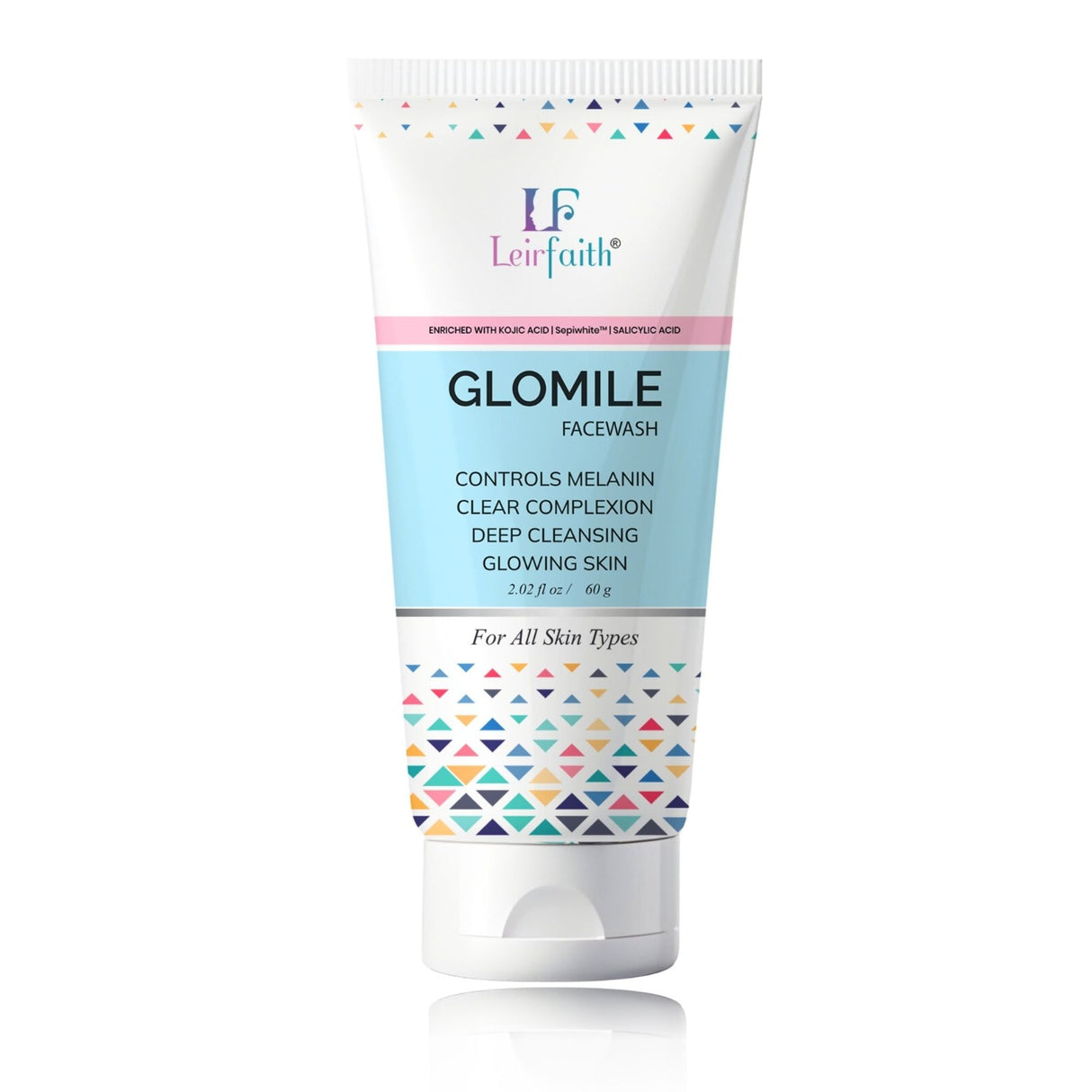 Glomile Skin Brightening Facewash | Controls Melanin & Deep Cleansing | Clear Complexion & Glowing Skin | 60 G