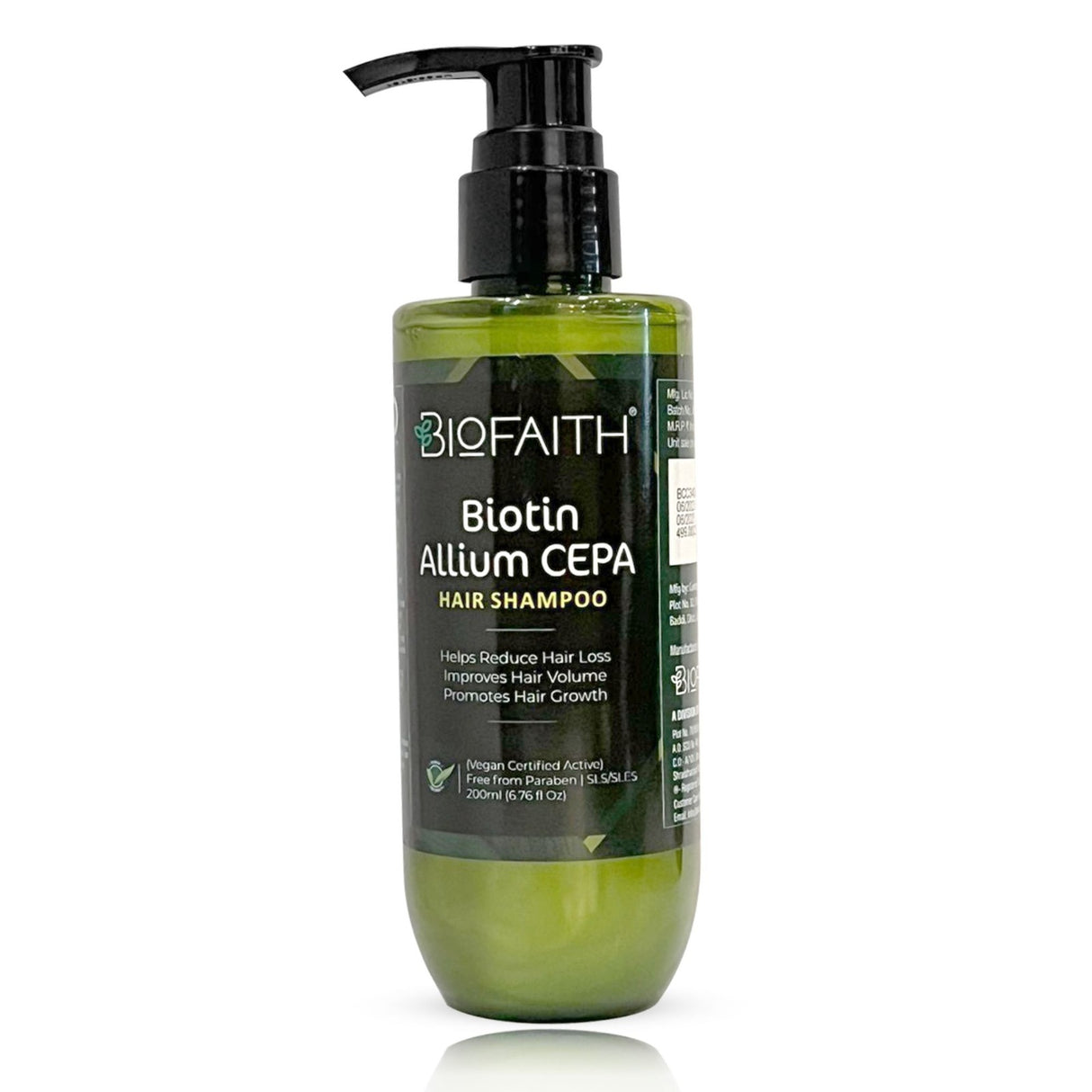 Biotin Allium-CEPA Hair Shampoo | Helps Reduce, Hair loss, Improves Hair Volume, Promotes Hair Growth | 200 ml