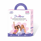 Dreamease Period Panty for Girls & Women, Pack of 5 Sanitary Napkins with 5 free disposal bags (M/L)