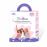 Dreamease Period Panty for Girls & Women, Pack of 5 Sanitary Napkins with 5 free disposal bags (L/XL)