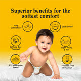 Dreamease Baby Diapers - New Anti-Rash Formula | L-Size | 30 Pants | Ultra-Soft & Leak-Proof Protection