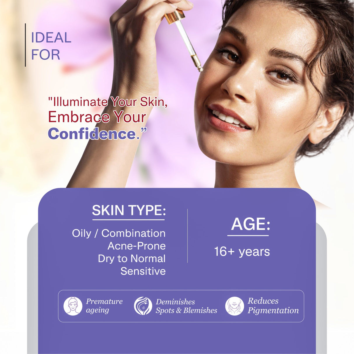 Kumkumadi Face Serum For Fairer & Radiant Skin | Reduces Dark Spots & Pigmentation - 30ml