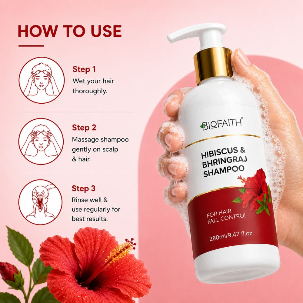 Hibiscus & Bhringraj Shampoo - 280 ml