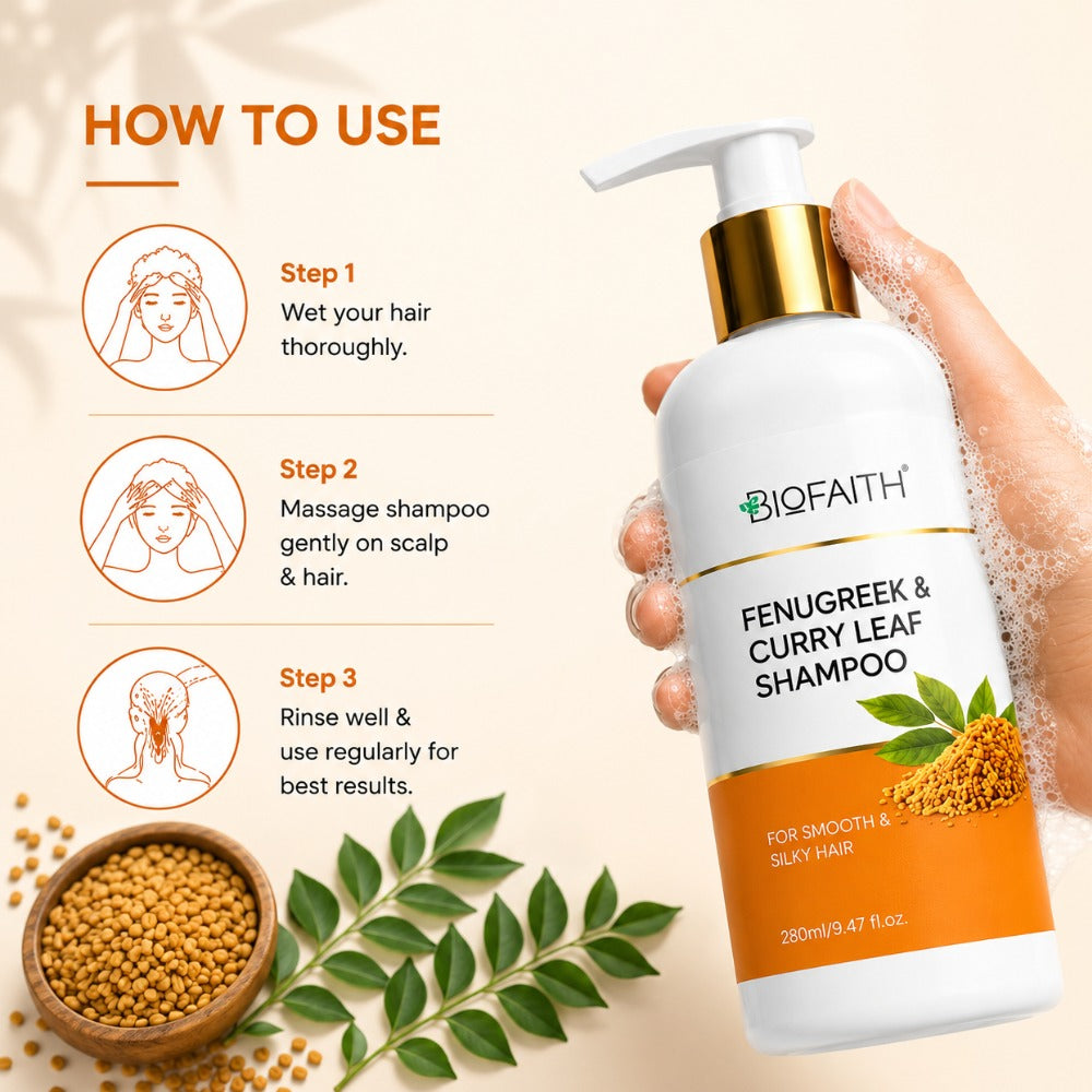 Fenugreek & Curry Leaf Shampoo - 280 ml