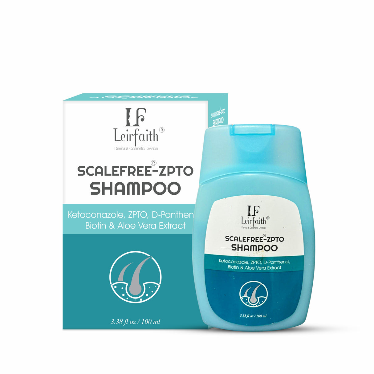 Scalefree-Zpto Shampoo | Aloe Vera Extract - Relieves Dandruff | 100ml