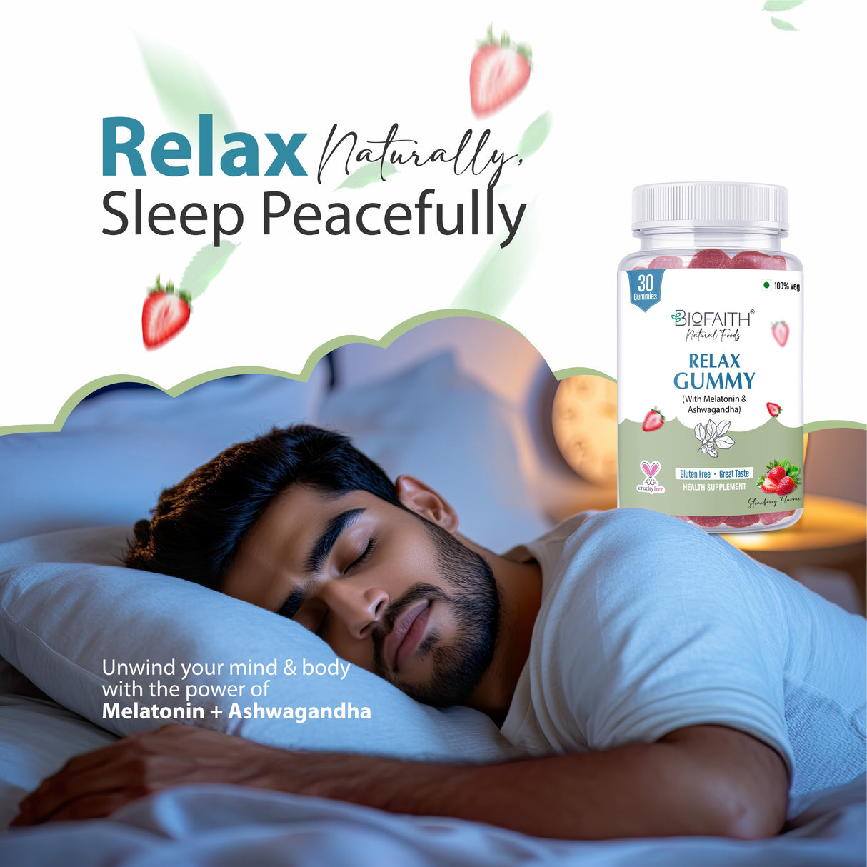 Relax Gummy - With Melatonin and Ashwagandha | 30 Gummies