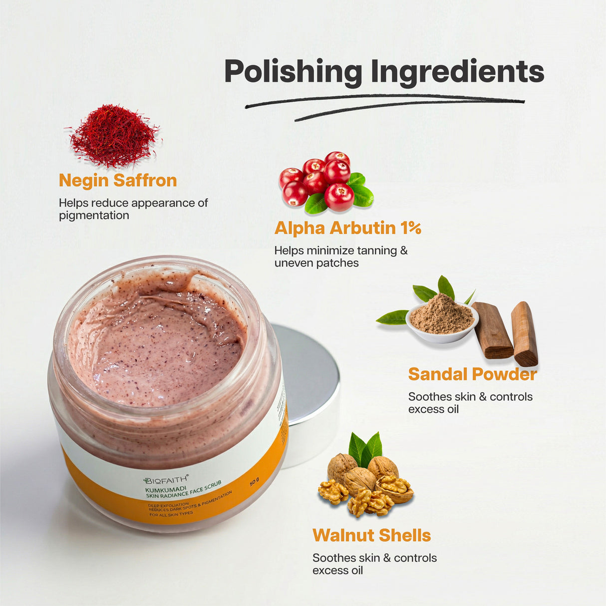 Kumkumadi Face Scrub – 50gm