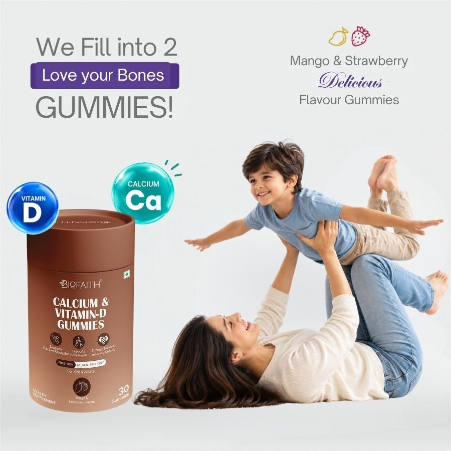 Calcium & Vitamin-D Gummies – 30 Gummies