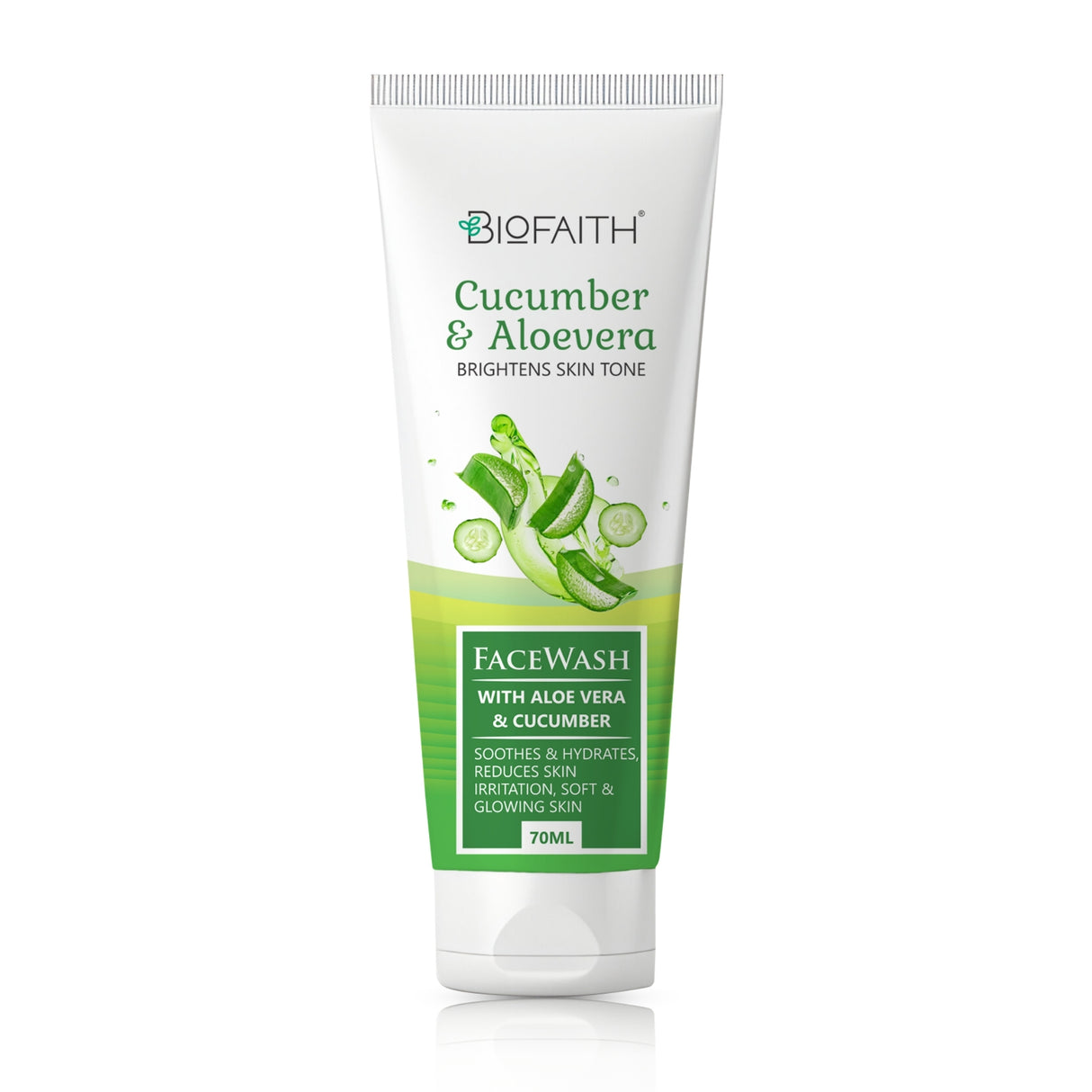 Cucumber & Aloevera Skin Soother Face Wash | Get Irritation Free, Soft * Glowing Skin (70ML)