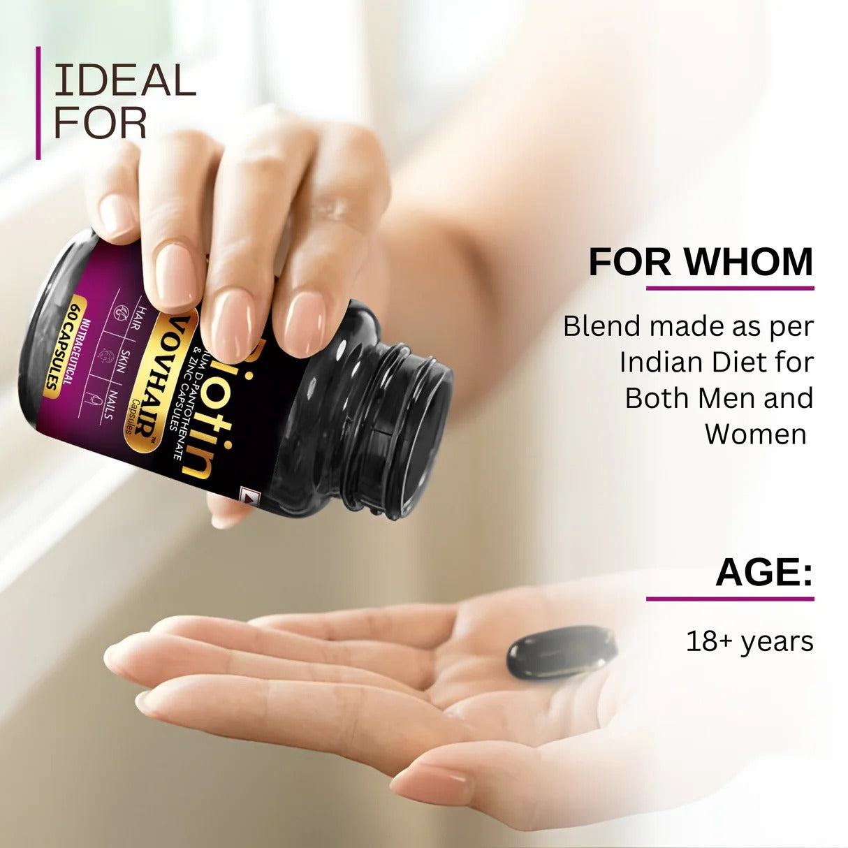 Biofaith Hair Serum | Anagain, Keratin Protein & Redensyl |  Hair Regrowth & Extra Nourishment | 100 ML