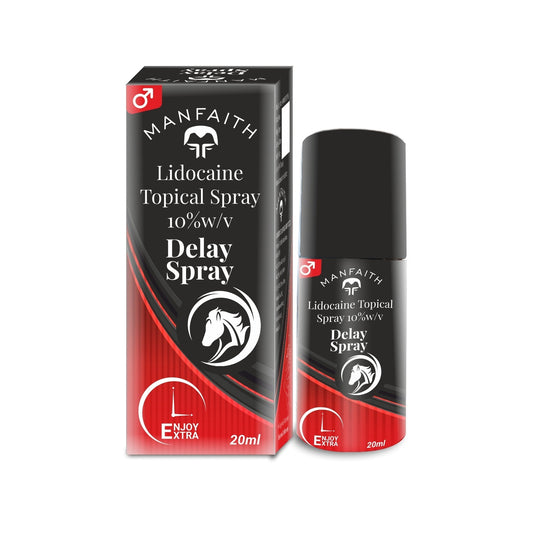 Manfaith Lidocaine Topical Spray 10% w/v Delay Spray | Trusted Product | 20 ml
