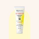 Sunsheer Sunscreen Cream SPF 50 - UVA/UVB Sun Protection - Sweat & Water Resistant ( Non Greasy )- 60g