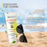 Sunsheer Sunscreen Cream SPF 50 - UVA/UVB Sun Protection - Sweat & Water Resistant ( Non Greasy )- 60g