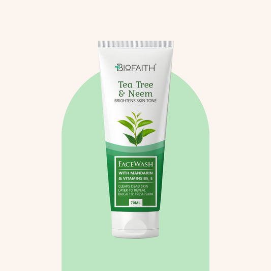 Biofaith - Tea Tree & Neem Anti-Pimple Face Wash (Oil Control)