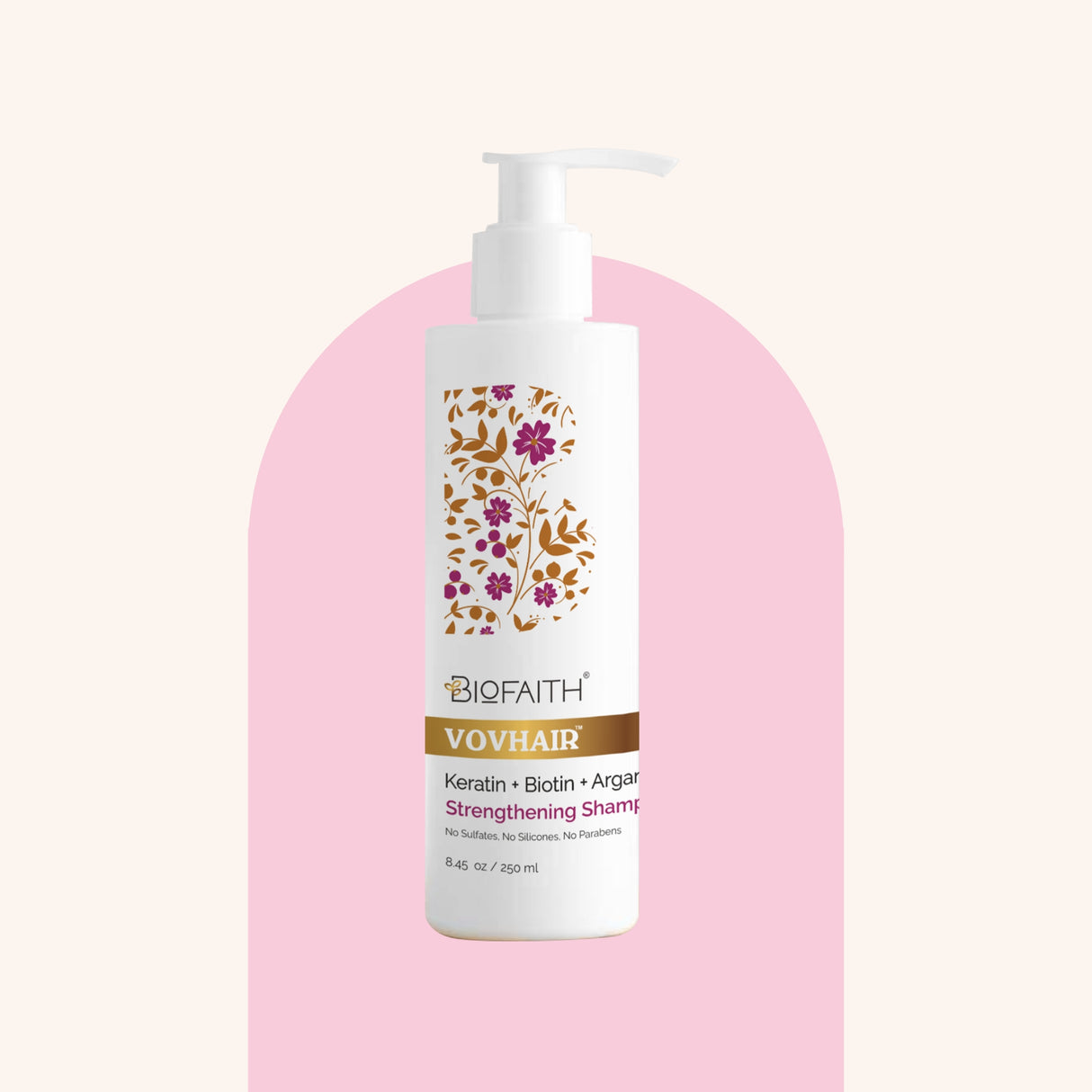 Vovhair Shampoo - Keratin, Biotin & Argan  Hair Oil |  250ml