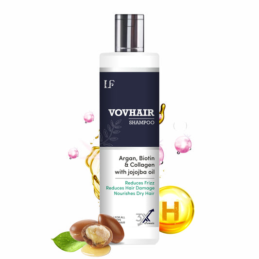 Vovhair Shampoo - Argan, Biotin & Collagen With Jojoba Oil | 3x Restorative Formula - 200ml